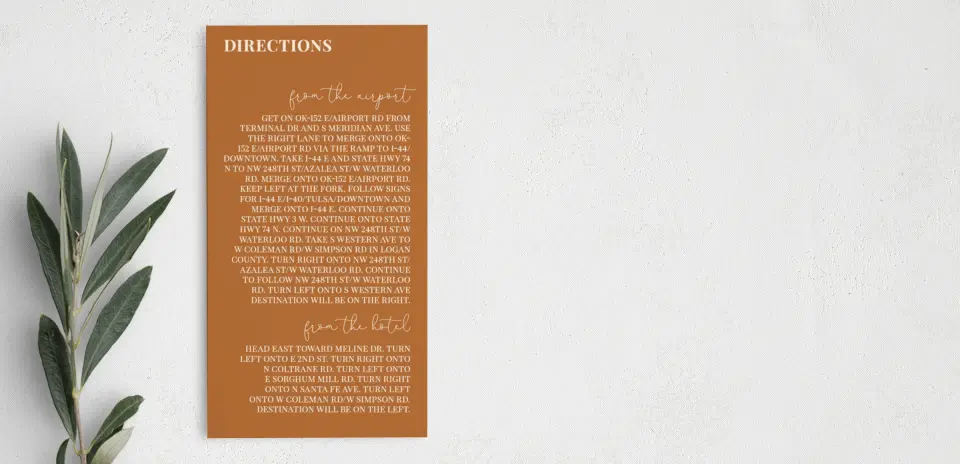 Step Information Card