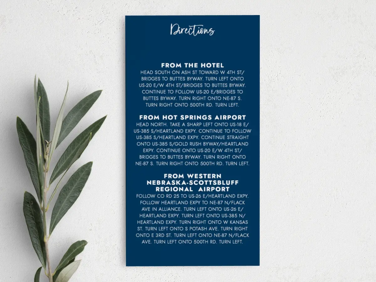 Step Information Card
