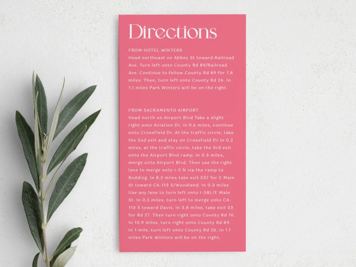 Step Information Card