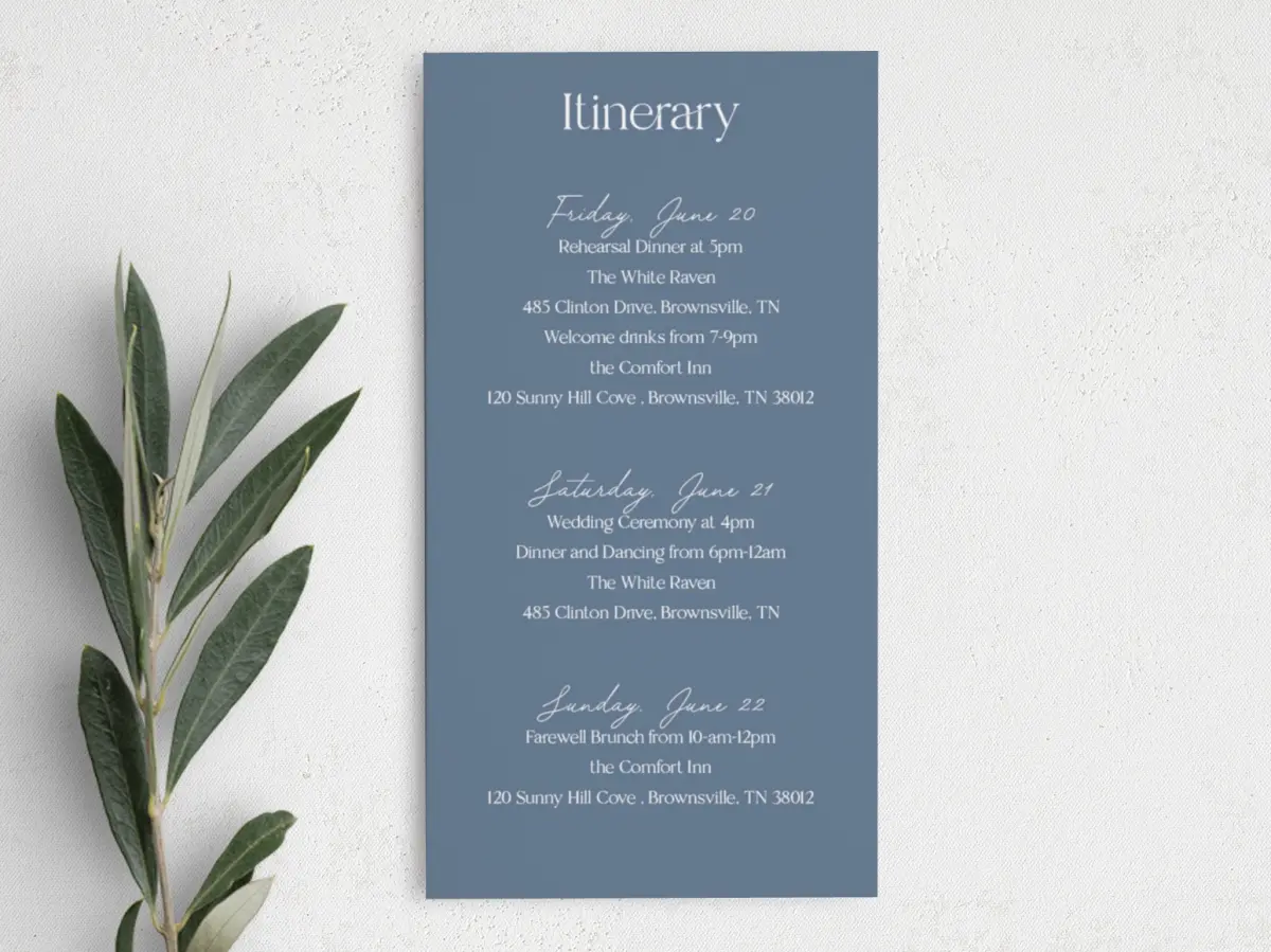 Step Information Card