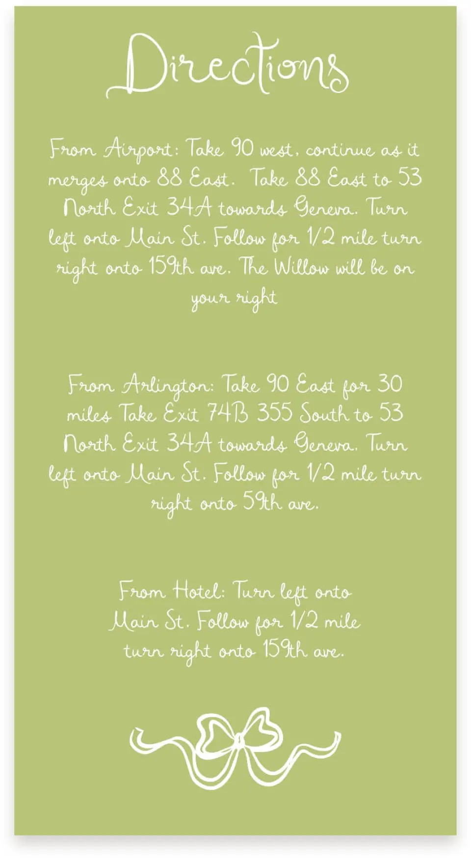 This is a  4" x 7.5" Information Cards (Pocket Invitation) called The Micayla printed in full color on Premium Smooth paper