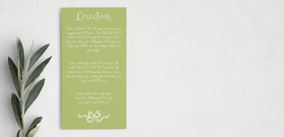 Step Information Card