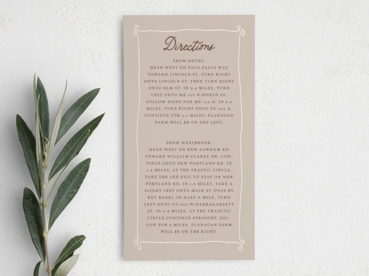 Step Information Card