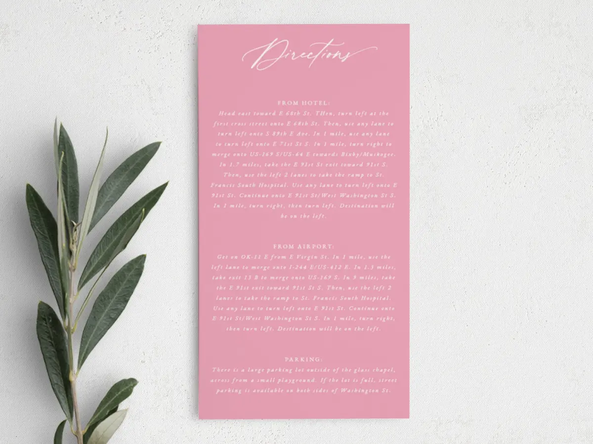 Step Information Card