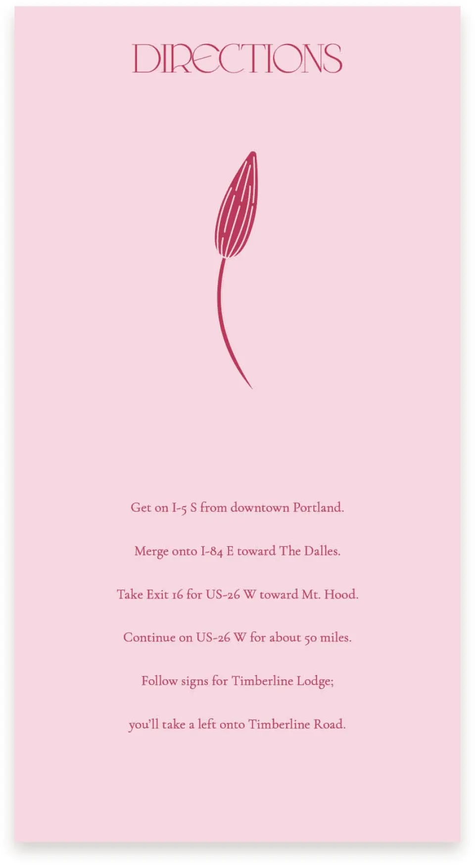 This is a  4" x 7.5" Information Cards (Pocket Invitation) called Water Lily printed in full color on Premium Smooth paper