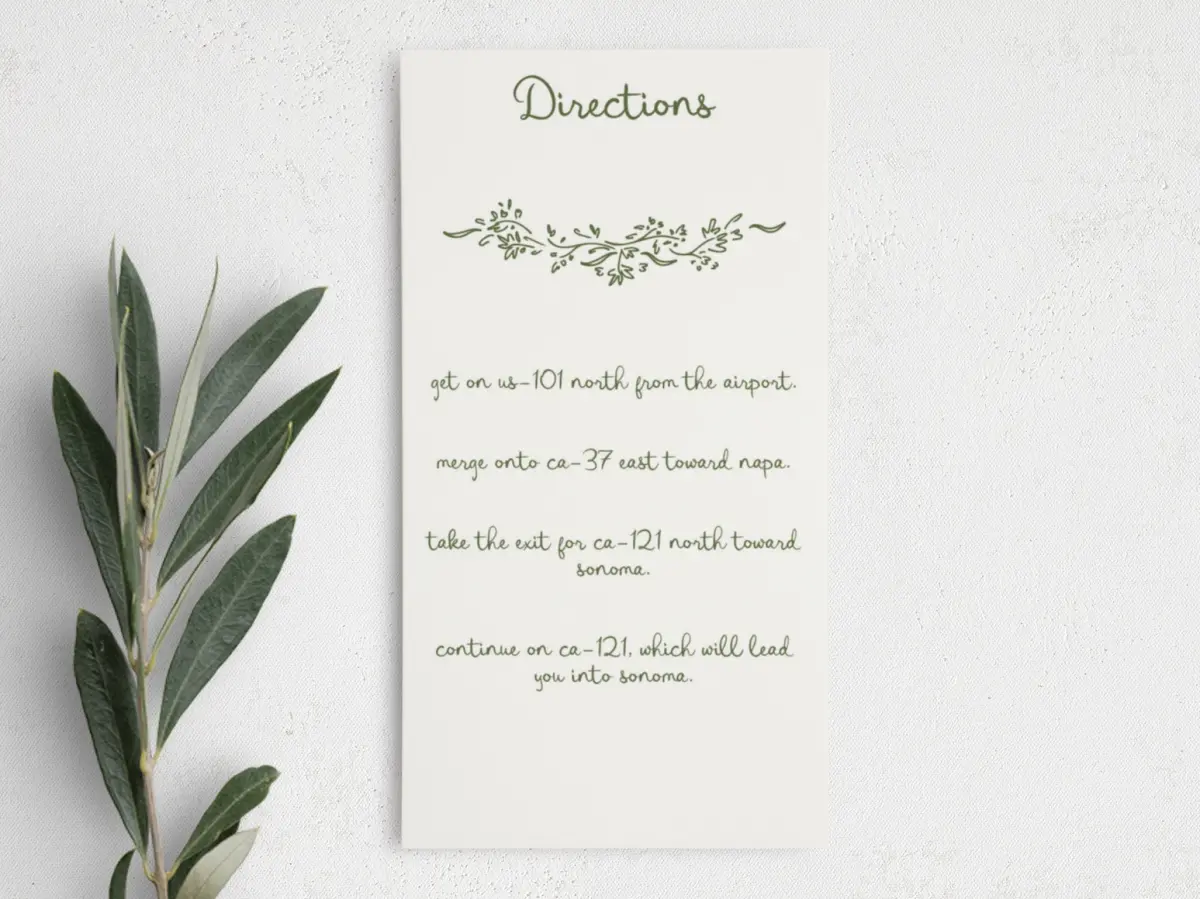 Step Information Card