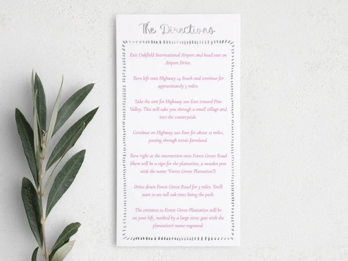 Step Information Card