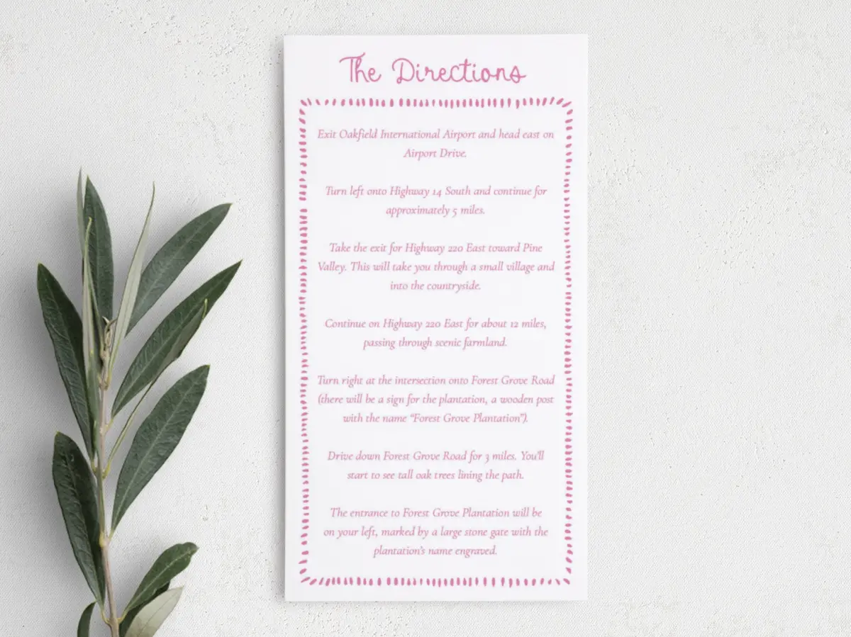 Step Information Card