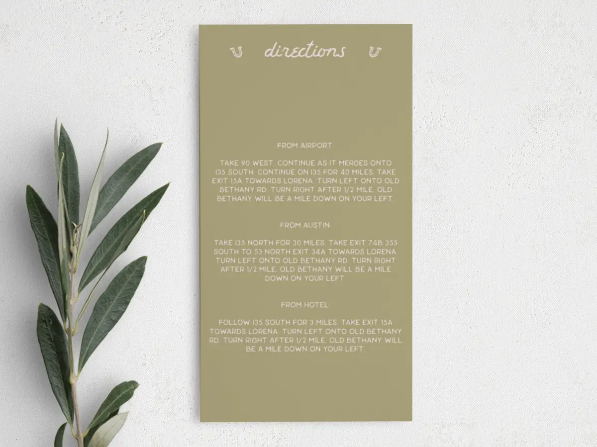 Step Information Card