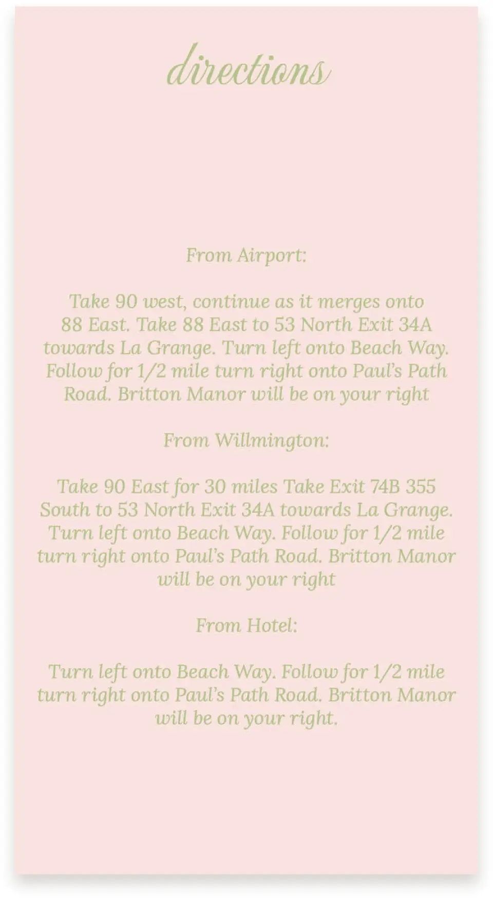 This is a  4" x 7.5" Information Cards (Pocket Invitation) called Palm Paradise printed in full color on Premium Smooth paper
