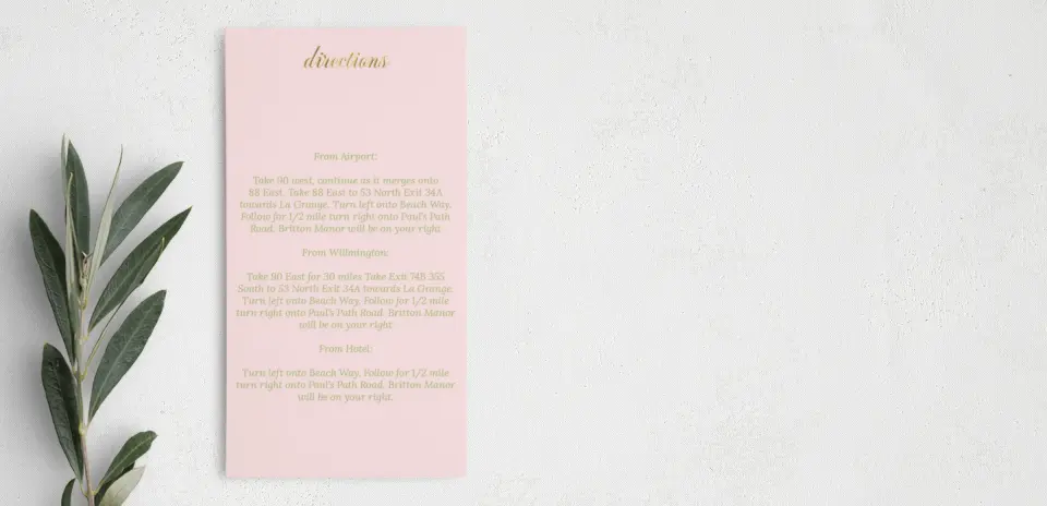 Step Information Card