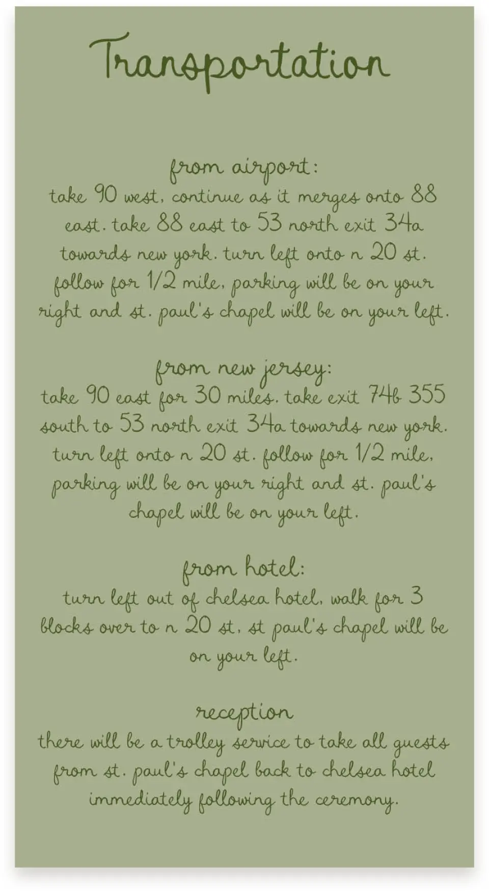 This is a  4" x 7.5" Information Cards (Pocket Invitation) called Evergreen Elegance printed in full color with Silver foil on Luxe Satin (coated) paper