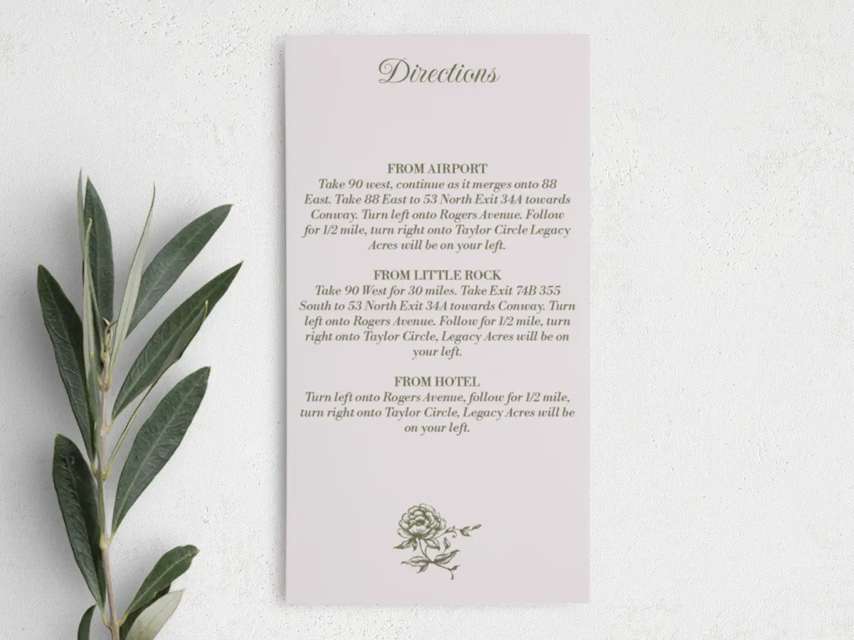 Step Information Card
