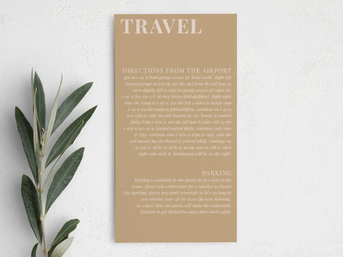 Step Information Card