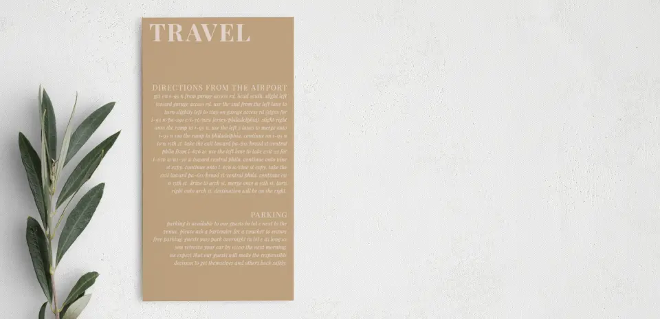 Step Information Card