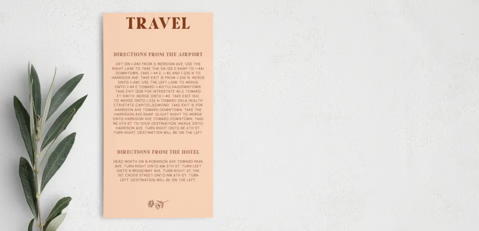 Step Information Card
