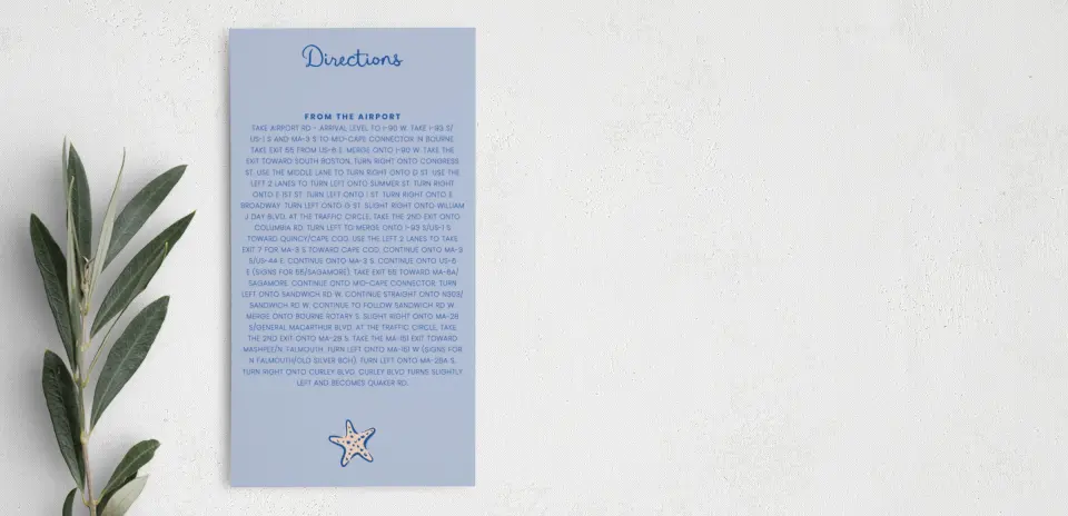 Step Information Card