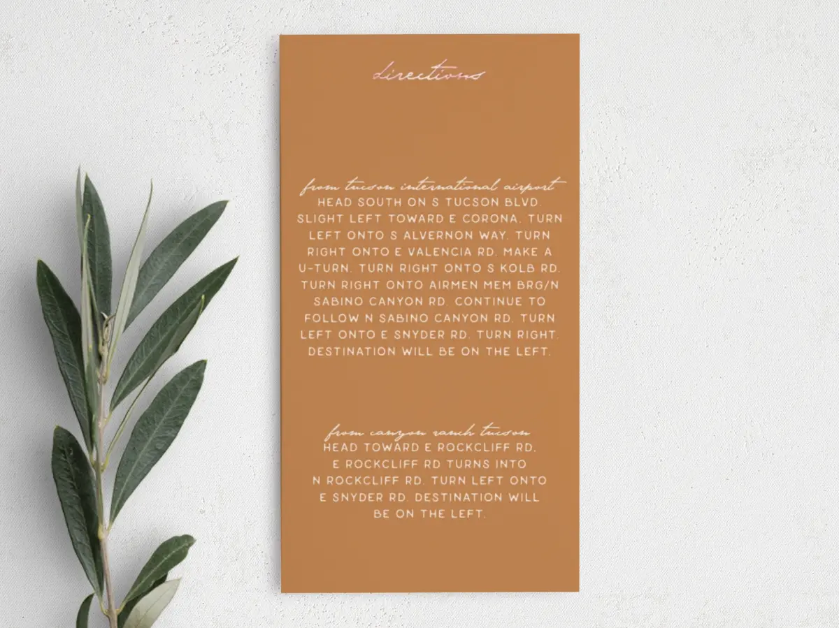 Step Information Card