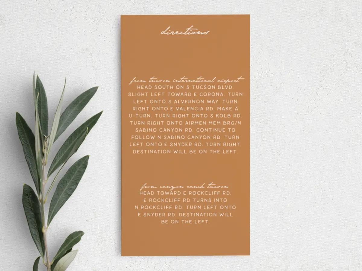 Step Information Card