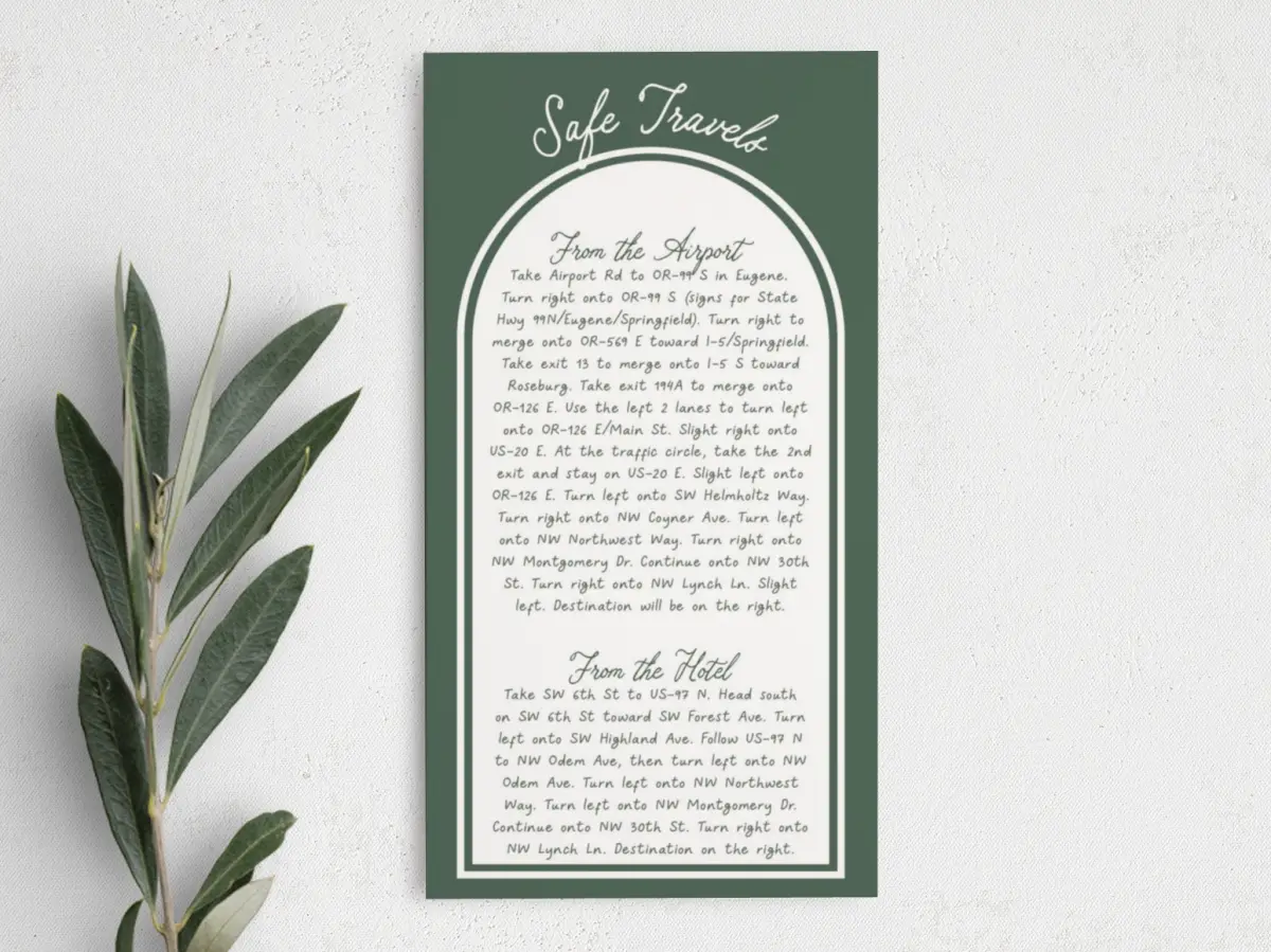 Step Information Card