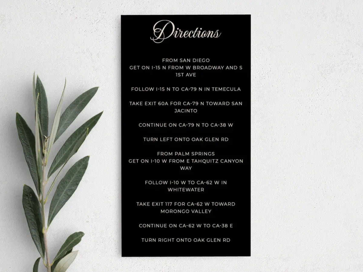 Step Information Card