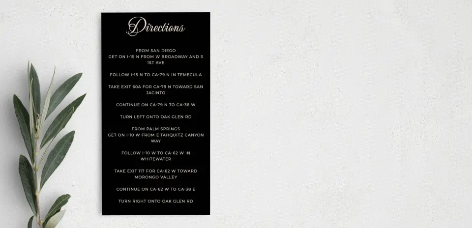 Step Information Card