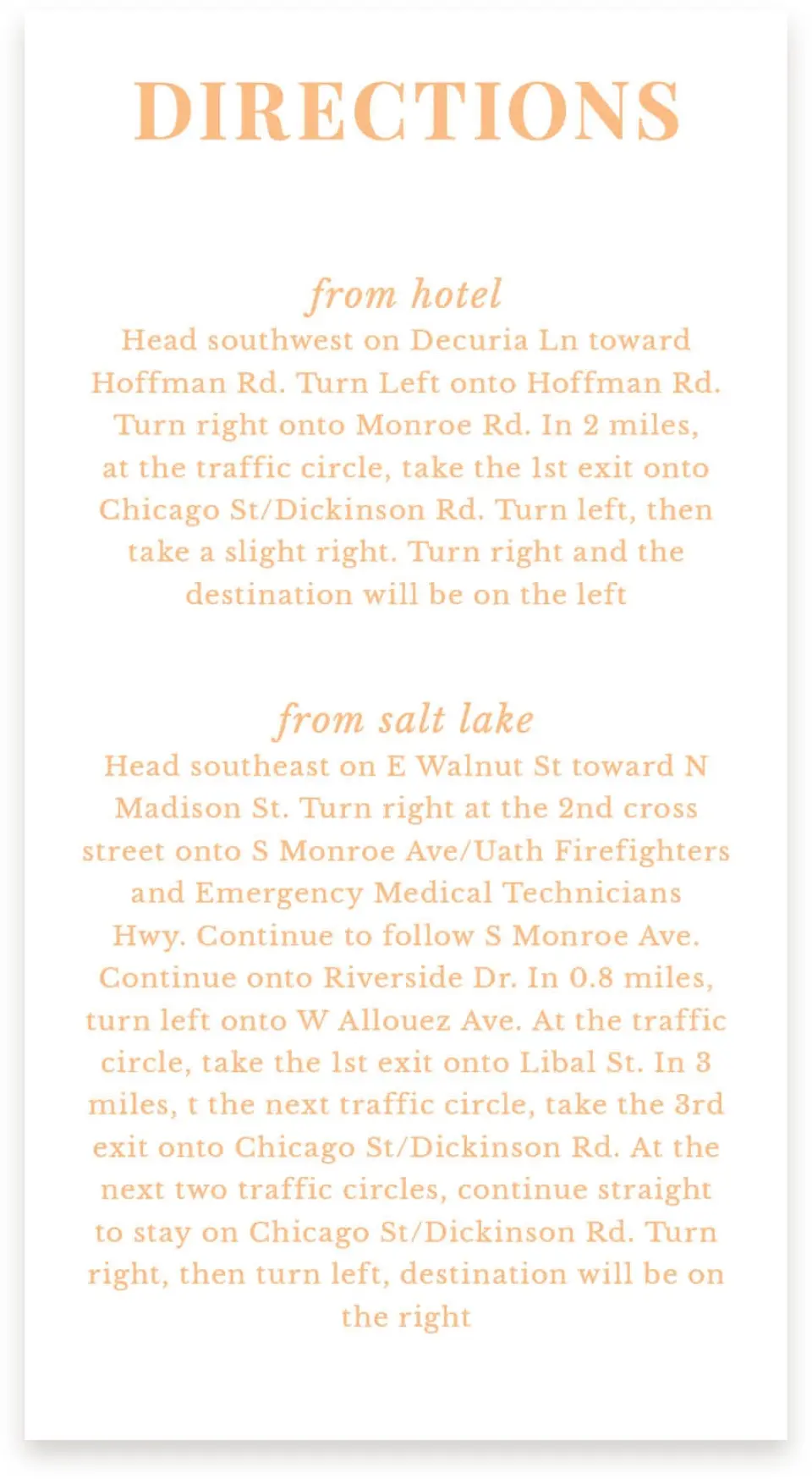 This is a  4" x 7.5" Information Cards (Pocket Invitation) called The Jess printed in full color on Premium Smooth paper