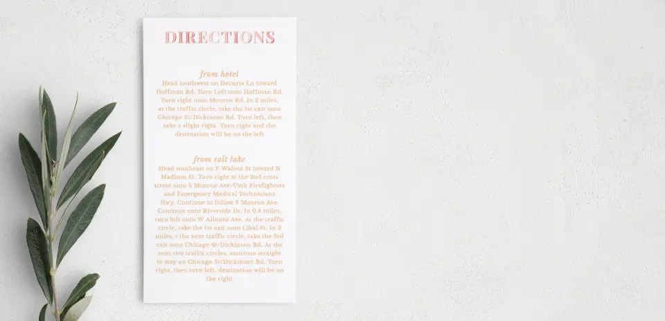 Step Information Card