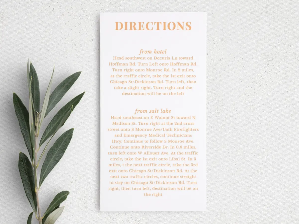 Step Information Card