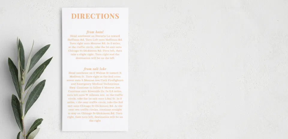 Step Information Card