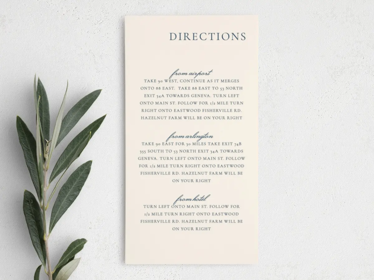 Step Information Card