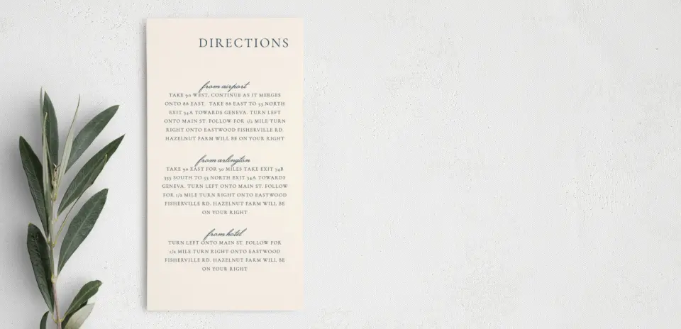 Step Information Card