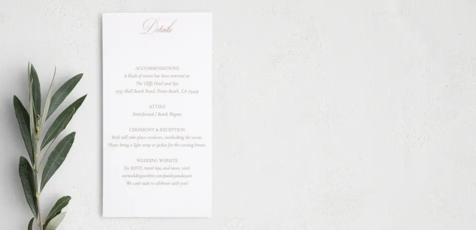Step Information Card