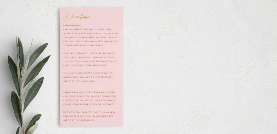 Step Information Card