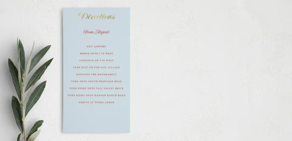 Step Information Card