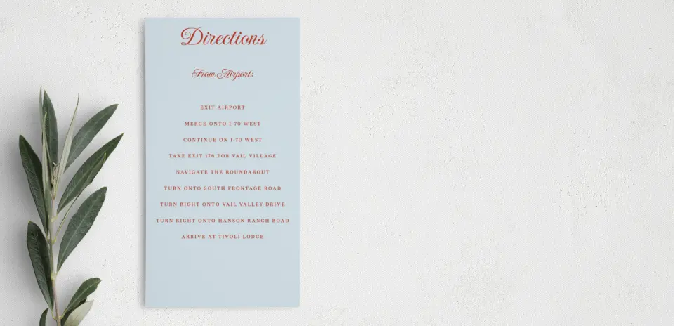 Step Information Card