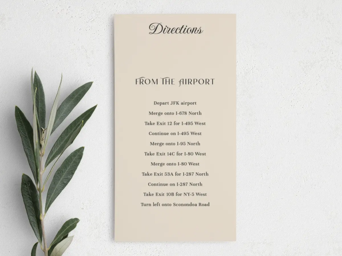 Step Information Card