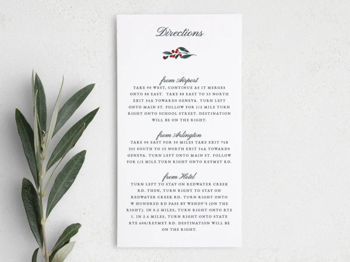 Step Information Card