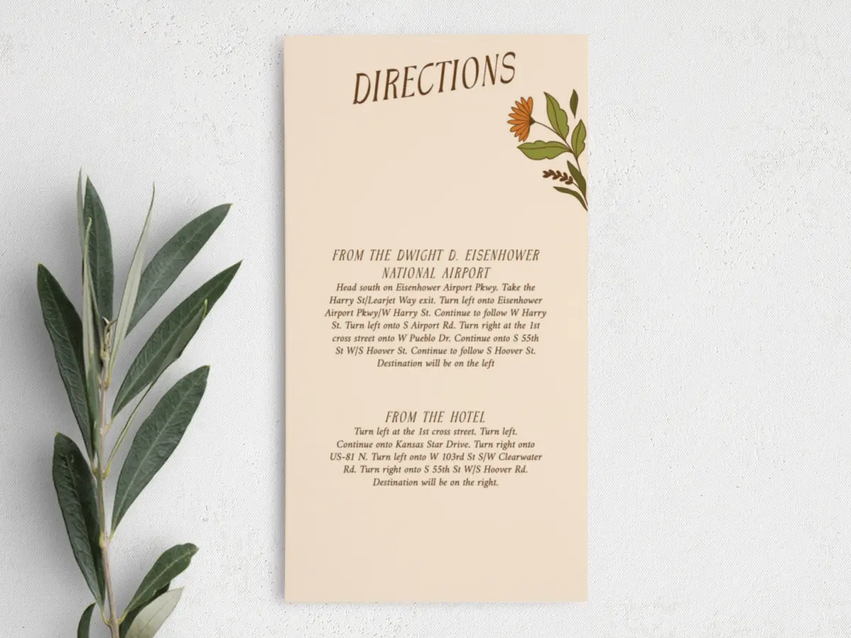 Step Information Card