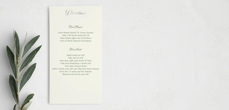 Step Information Card