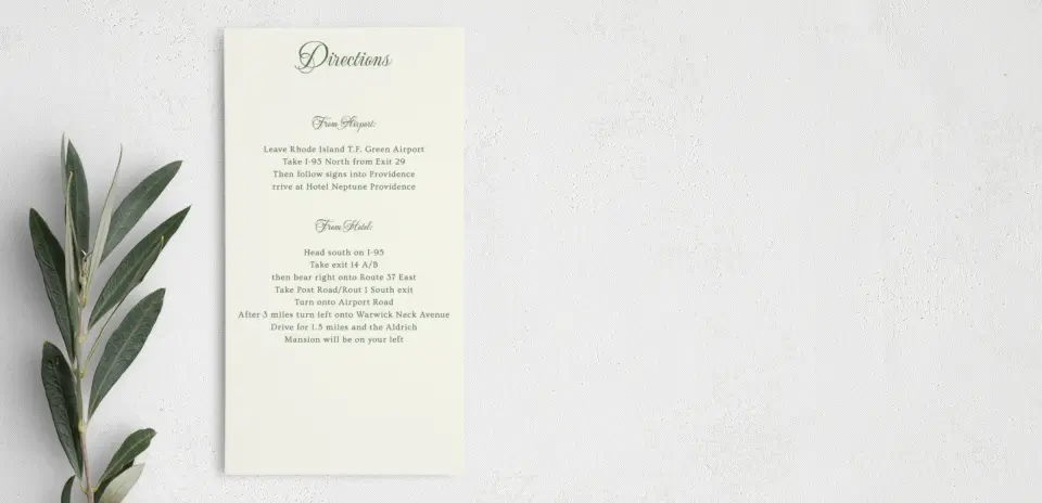 Step Information Card