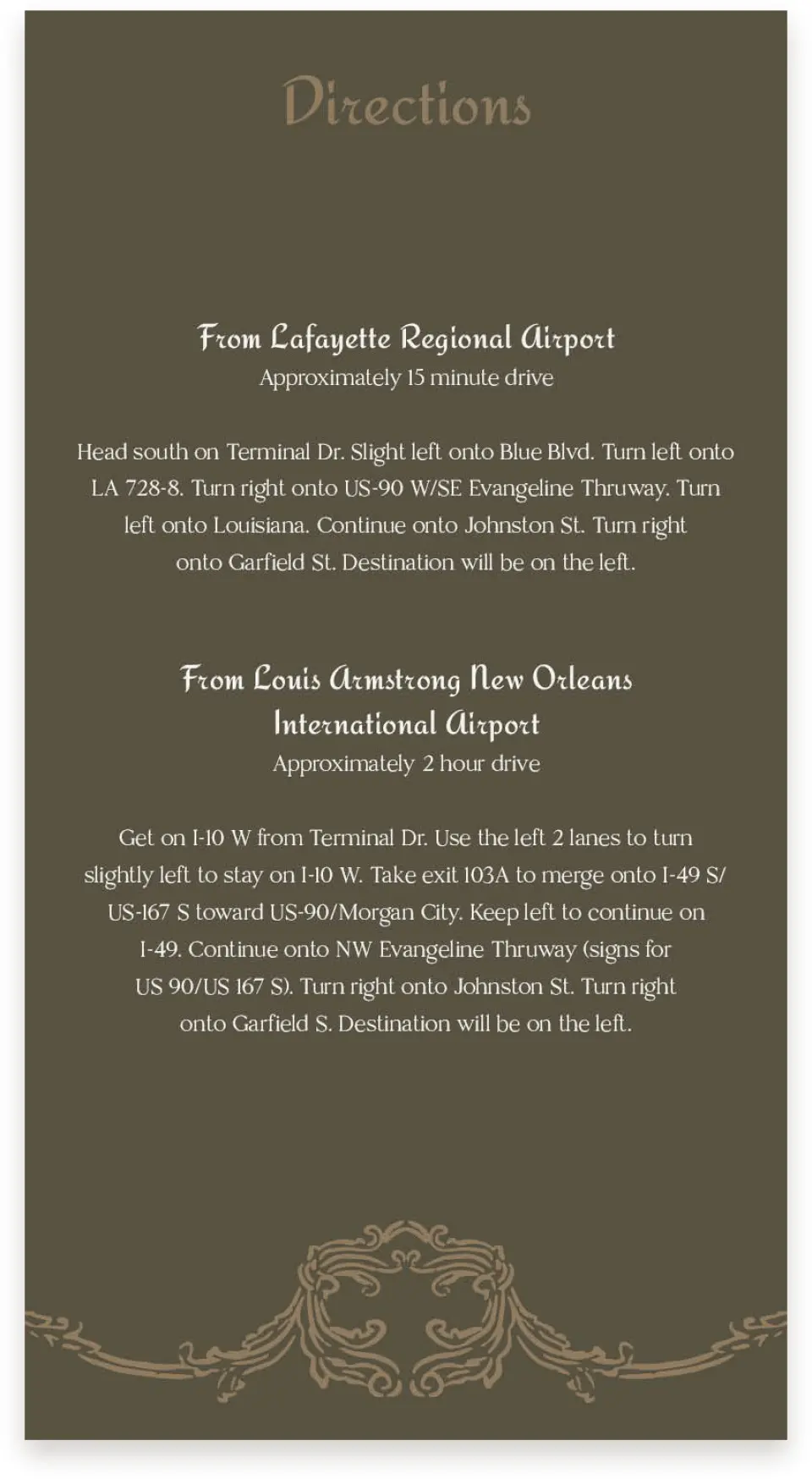 This is a  4" x 7.5" Information Cards (Pocket Invitation) called Lafayette printed in full color on Premium Smooth paper