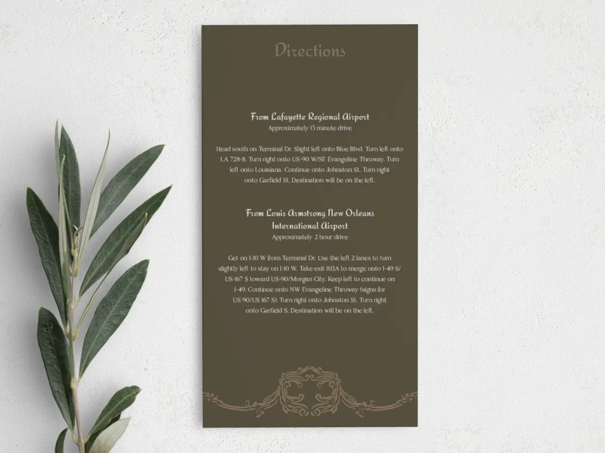 Step Information Card