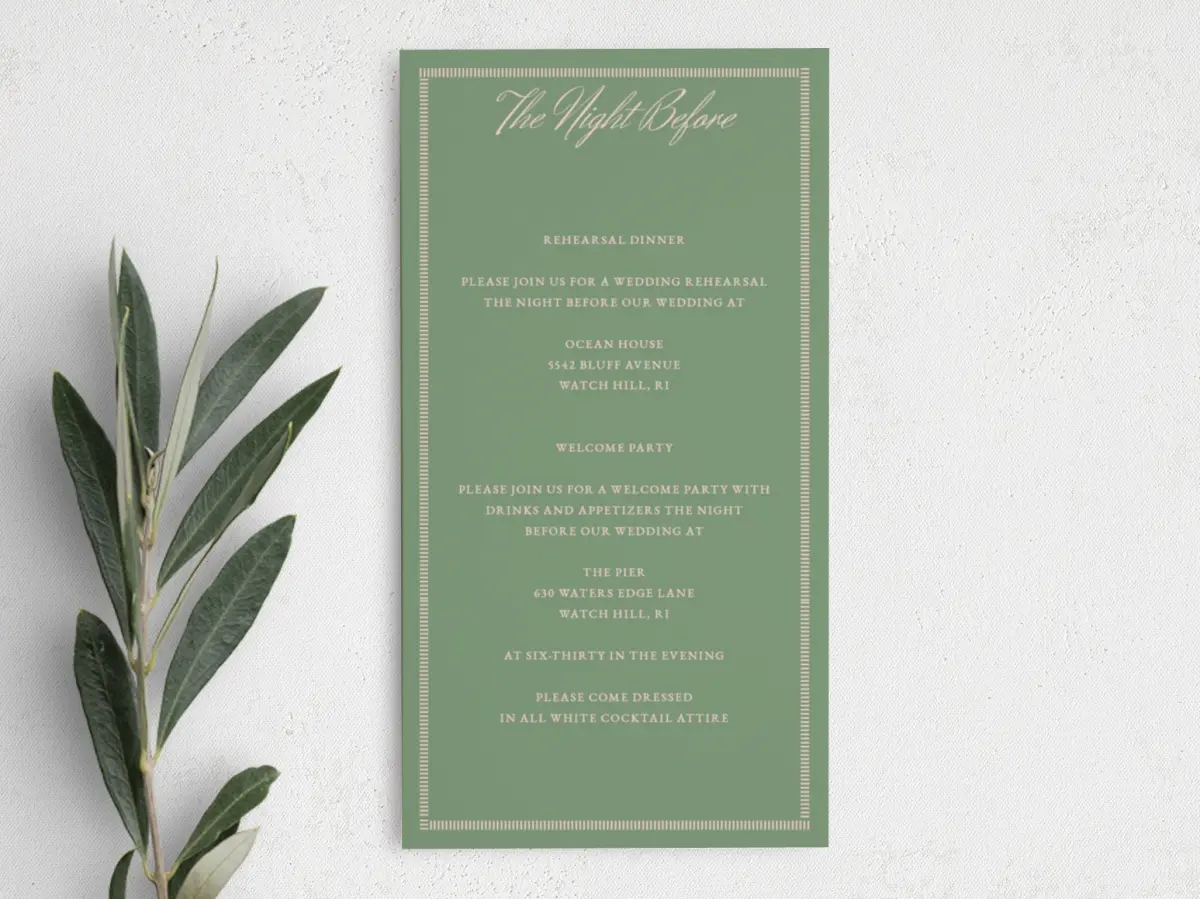 Step Information Card