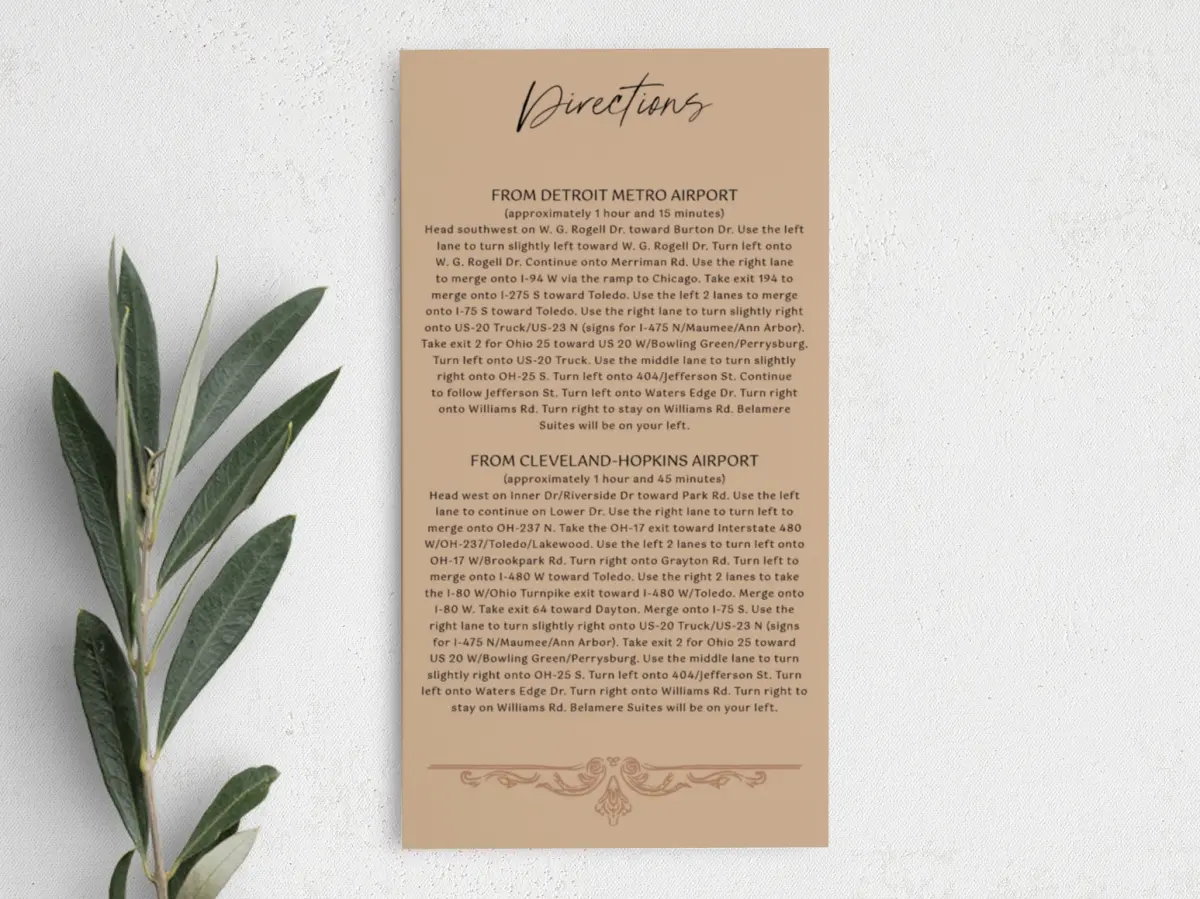 Step Information Card