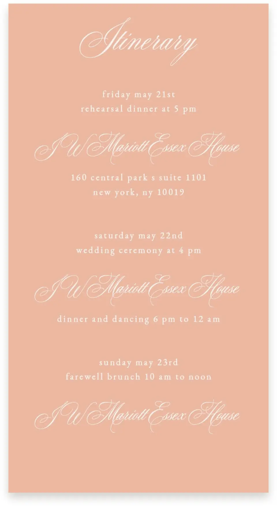 This is a  4" x 7.5" Information Cards (Pocket Invitation) called Forever Favorite printed in full color on Premium Smooth paper