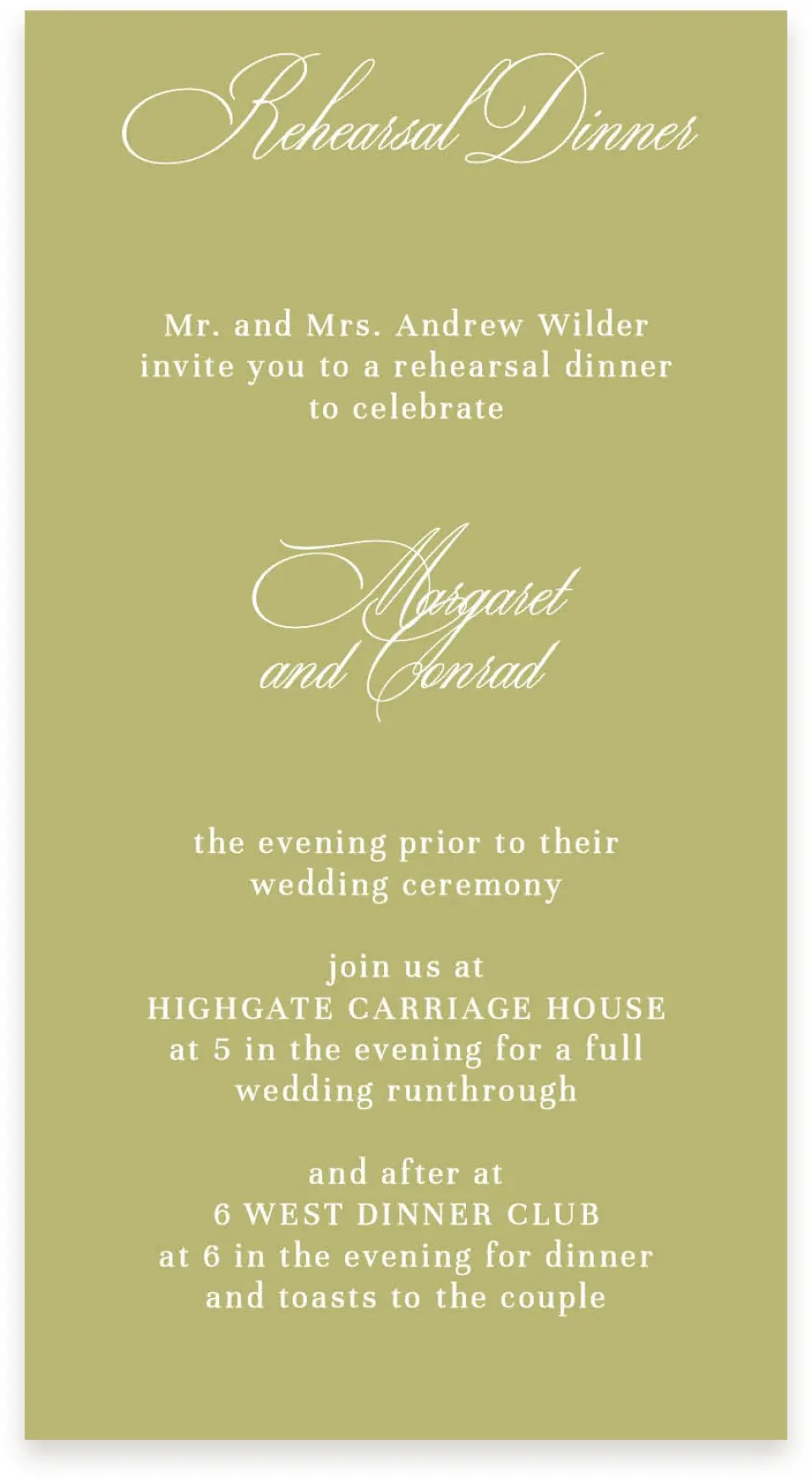This is a  4" x 7.5" Information Cards (Pocket Invitation) called Evening in Bloom printed in full color on Premium Smooth paper