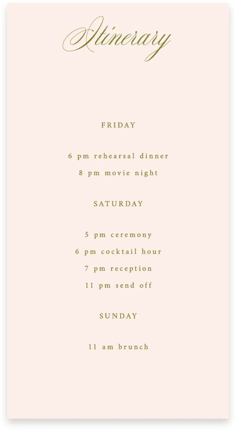 This is a  4" x 7.5" Information Cards (Pocket Invitation) called Love Off Script printed in full color on Premium Smooth paper