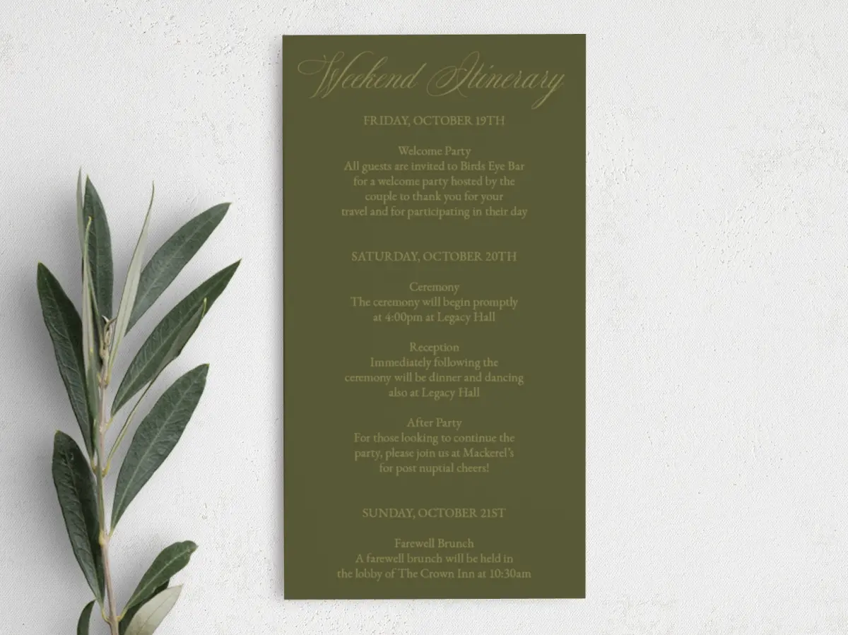 Step Information Card