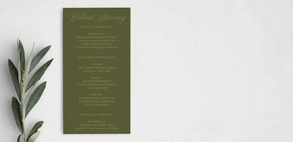 Step Information Card